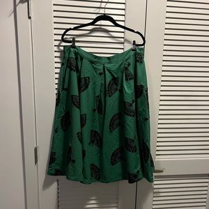 Tatyana Fans Swing Skirt - 4XL Green